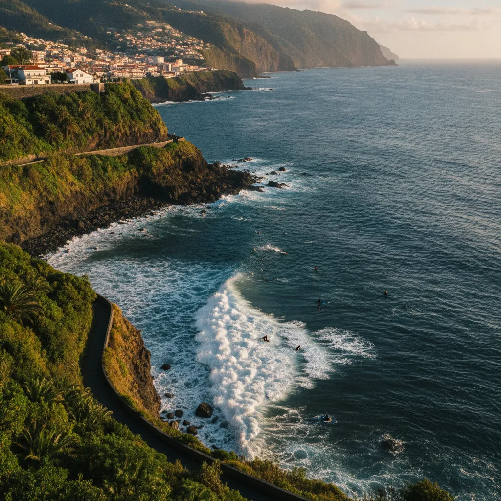 Surf community in Madeira